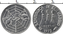 Продать Монеты Сан-Марино 1 лира 1975 Алюминий