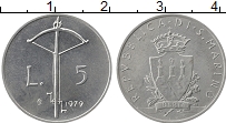Продать Монеты Сан-Марино 5 лир 1979 Алюминий