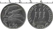 Продать Монеты Сан-Марино 50 лир 1975 Медно-никель