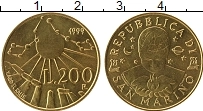 Продать Монеты Сан-Марино 200 лир 1999 Латунь
