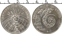 Продать Монеты Италия 5 евро 2007 Серебро