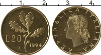 Продать Монеты Италия 20 лир 1992 Бронза