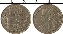 Продать Монеты Франция 25 сантим 1904 Медно-никель