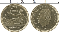 Продать Монеты Испания 100 песет 2001 Медно-никель
