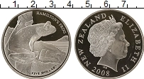 Продать Монеты Новая Зеландия 5 долларов 2008 Серебро