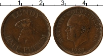 Продать Монеты Лунди 1/2 паффина 1929 Медь