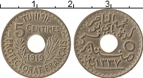 Продать Монеты Тунис 5 сантим 1919 Медно-никель