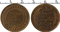 Продать Монеты Тунис 5 сантим 1917 Медь