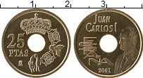 Продать Монеты Испания 25 песет 2001 Медно-никель