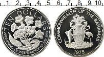 Продать Монеты Багамские острова 10 долларов 1975 Серебро