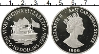 Продать Монеты Карибы 10 долларов 1996 Серебро