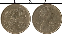 Продать Монеты Гамбия 6 пенсов 1966 Медно-никель