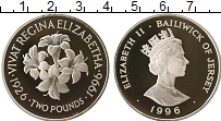 Продать Монеты Остров Джерси 2 фунта 1996 Серебро
