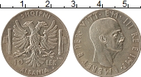 Продать Монеты Албания 10 лек 1939 Серебро