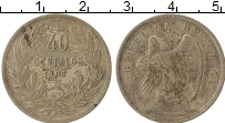 Продать Монеты Чили 40 сентаво 1908 Серебро