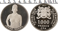 Продать Монеты Дагомея 1000 франков 1971 Серебро