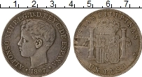 Продать Монеты Филиппины 1 песета 1897 Серебро