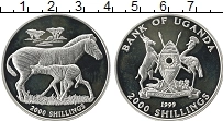 Продать Монеты Уганда 2000 шиллингов 1999 Серебро
