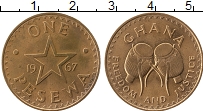 Продать Монеты Гана 1 песева 1967 Бронза