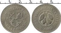 Продать Монеты Гана 20 песев 1967 Медно-никель