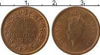Продать Монеты Британская Индия 1/12 анны 1939 Бронза