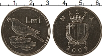 Продать Монеты Мальта 1 лира 2000 Медно-никель