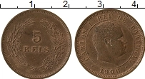 Продать Монеты Португалия 5 рейс 1905 Медь