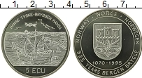 Продать Монеты Норвегия 5 экю 1995 Медно-никель