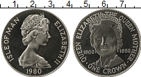 Продать Монеты Остров Мэн 1 крона 1980 Серебро