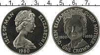 Продать Монеты Остров Мэн 1 крона 1980 Серебро