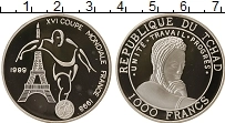 Продать Монеты Чад 1000 франков 1999 Серебро