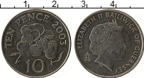 Продать Монеты Гернси 10 пенсов 2003 Медно-никель