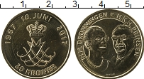 Продать Монеты Дания 20 крон 2017 Латунь