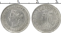 Продать Монеты Цейлон 10 центов 1894 Серебро