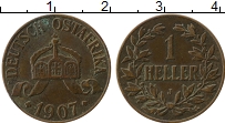 Продать Монеты Немецкая Африка 1 геллер 1907 Бронза