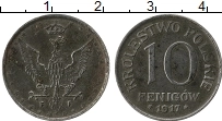Продать Монеты Польша 10 пфеннигов 1917 Цинк