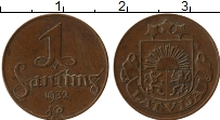 Продать Монеты Латвия 1 сантим 1926 Бронза