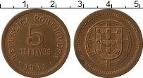 Продать Монеты Португалия 5 сентаво 1923 Медь