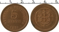 Продать Монеты Португалия 5 сентаво 1923 Бронза