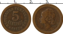 Продать Монеты Португалия 5 сентаво 1927 Медь