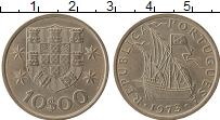 Продать Монеты Португалия 10 эскудо 1973 Медно-никель