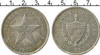 Продать Монеты Куба 1 песо 1933 Серебро