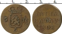 Продать Монеты Нидерландская Индия 1/16 стивера 1808 Медь
