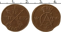Продать Монеты Швеция 1/12 скиллинга 1805 Медь