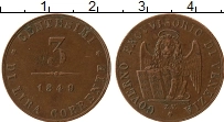Продать Монеты Венеция 3 чентезимо 1849 Медь