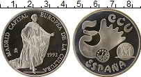 Продать Монеты Испания 5 экю 1992 Серебро