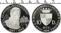 Продать Монеты Андорра 10 динерс 1998 Серебро