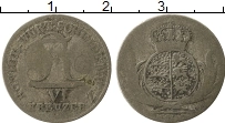 Продать Монеты Вюртемберг 6 крейцеров 1806 Серебро