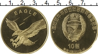 Продать Монеты Северная Корея 10 вон 2019 Позолота