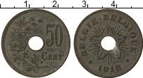 Продать Монеты Бельгия 50 сантим 1918 Цинк